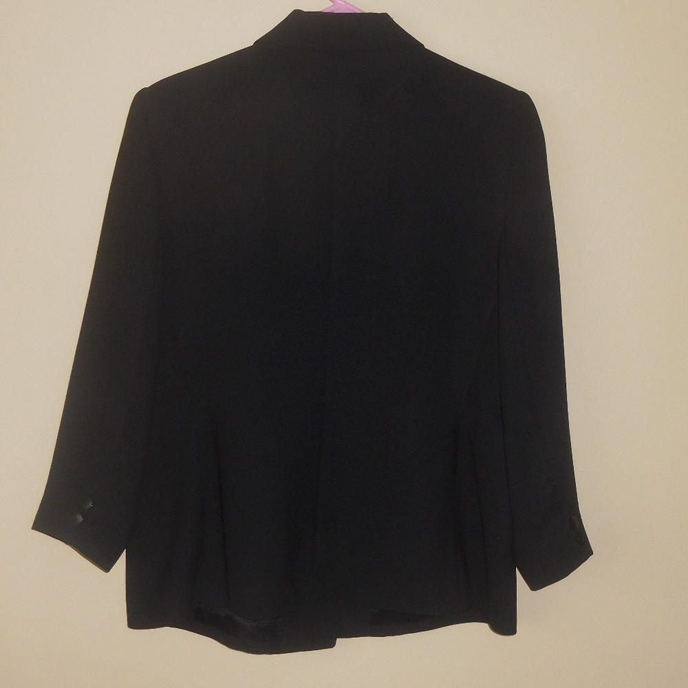 Navy Blue Jacket and Long Skirt for the Evening